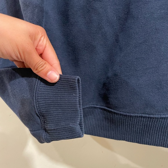 Hollister Navy Blue Hoodie with Logo Small - Picture 5 of 7